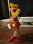 vintage hand blown murano art glass clown