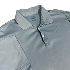 Jos A Bank Men XL Light Blue 100 Cotton Traditional Fit Short Sleeve Polo Shirt