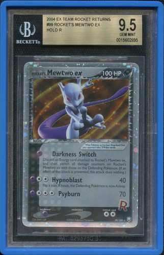 Rocket's Mewtwo ex graded BGS 9.5 for sale on eBay