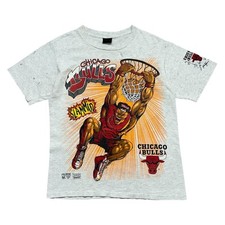 MAGLIETTA SPORTIVA VINTAGE ANNI 90 NBA CHICAGO BULLS SLAMMIN SUPERHIRO 1994 CAMBIA TAGLIA L