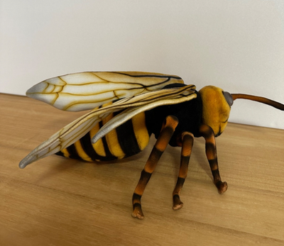 HANSA Giant Hornet Plush Toy BH8581 14in Realistic Wasp Insect
