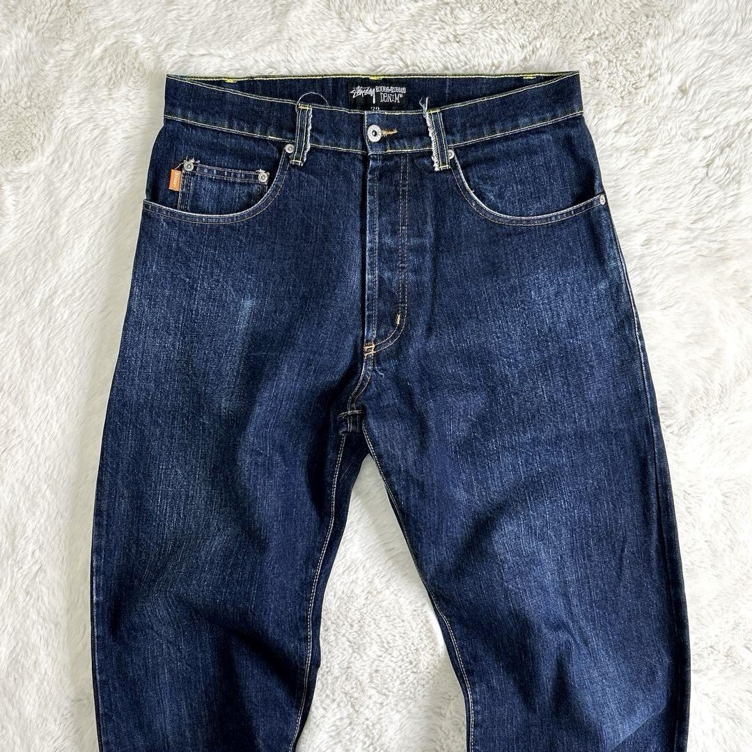 Stussy Rough and Rugged USA Jeans W32 Blue Straight Rare Stussy Rough and Rugged USA Jeans W32 Blue Straight Rare