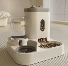 Automatic Feeder Dog Cat Food Bowl With Water Fountain Large Capacity Pet Food