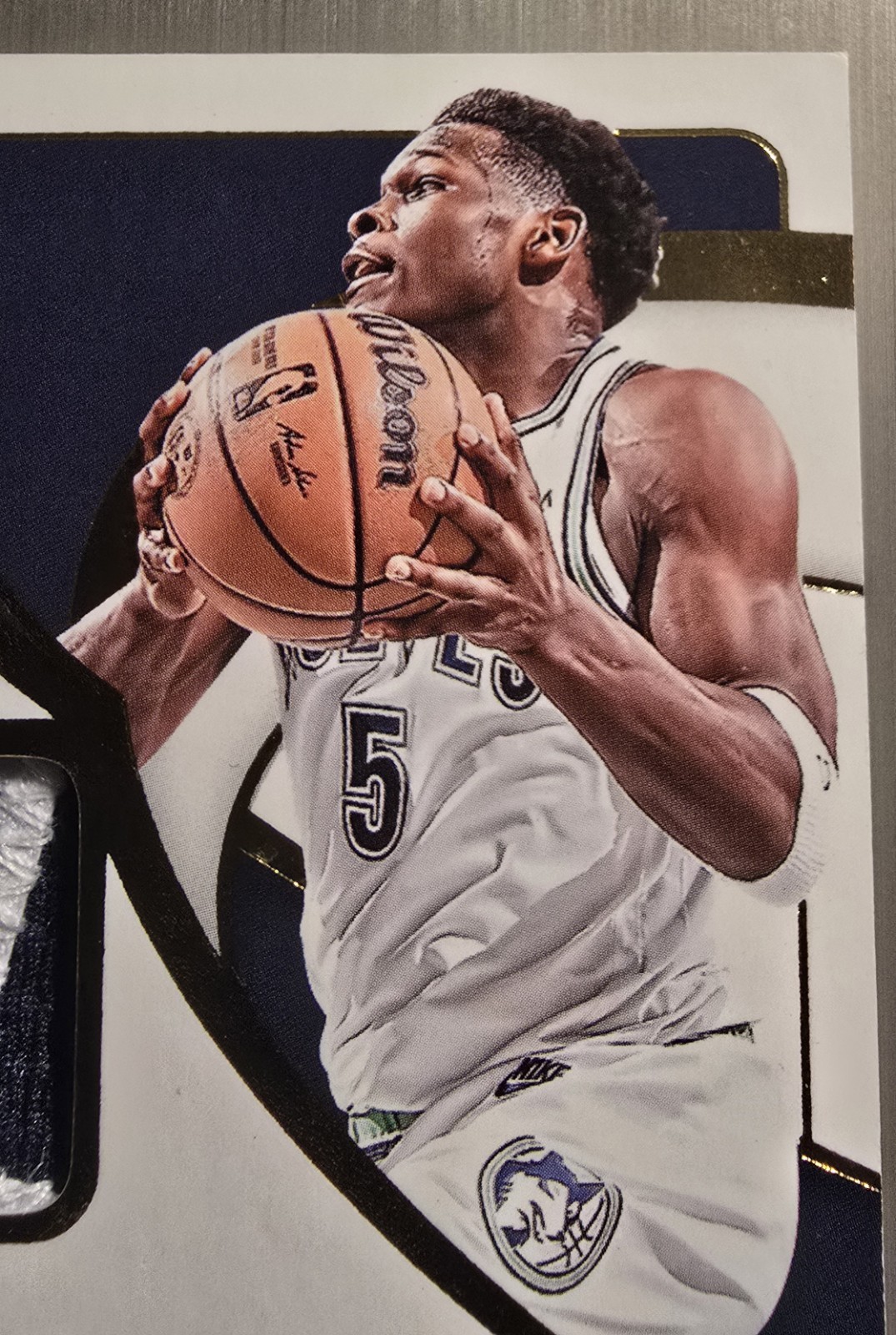 2023-24 Panini Immaculate Anthony Edwards Patch Auto /20 #IPA-ANT Timberwolves view 4