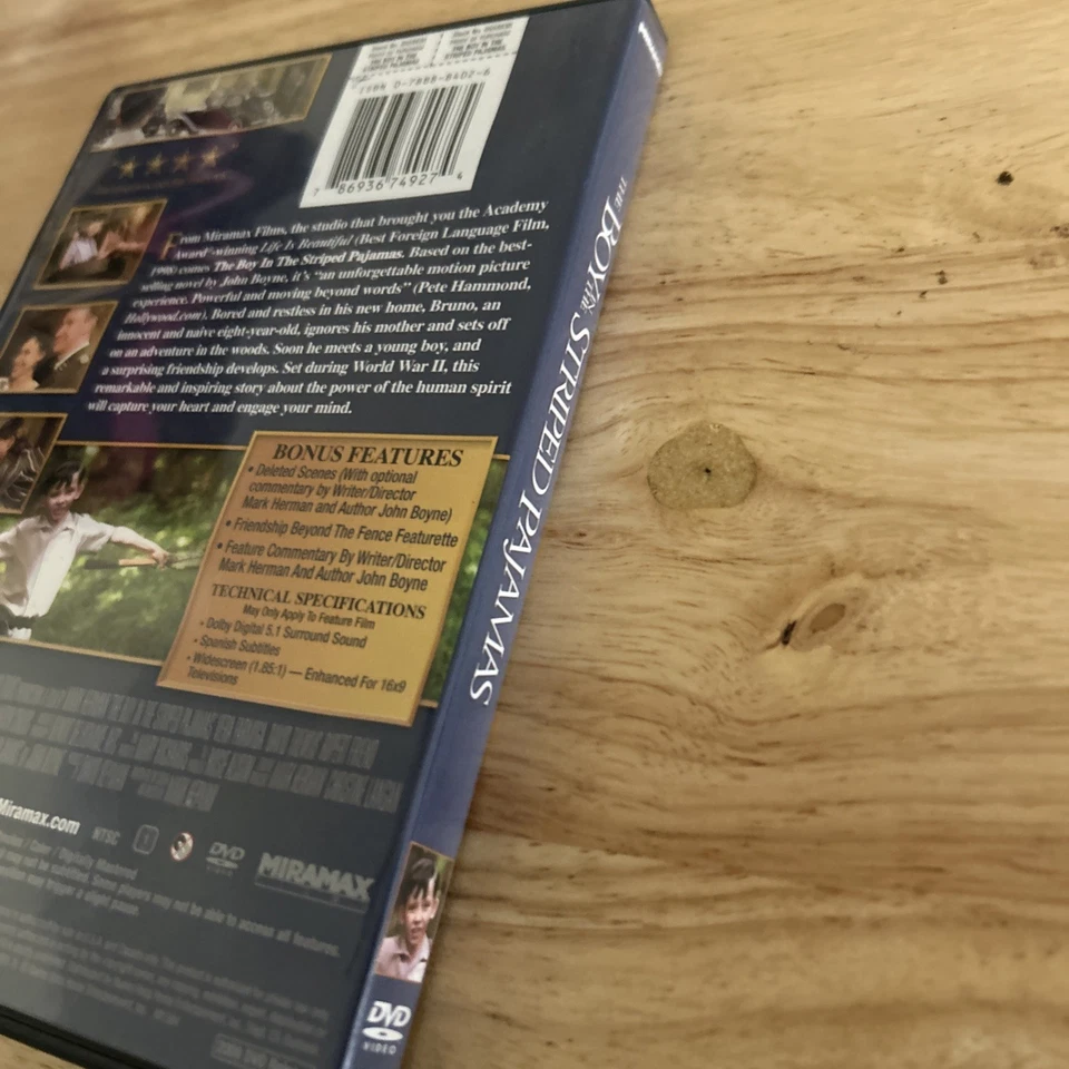 The Boy in Striped Pajamas (2008, DVD) Miramax Films Studios - Image 4 of 4