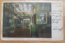 KRONPRINZ WILHELM (North German Lloyd) COLOR Interior view card of "Rauchzimmer"