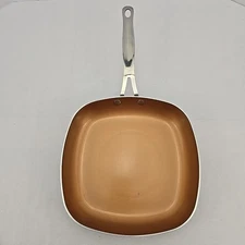 Gotham Steel Pro Premium 9.5" Square Fry Pan titanium & ceramic non stick