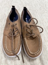 Sperry Kids' Bowfin boat shoes in a tan Size 4M