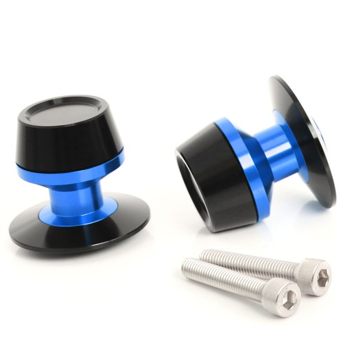 Blue Aluminum 8MM Rear Swingarm Spools Sliders for BMW S1000 RR / XR / Naked - Picture 6 of 7