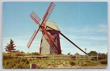 Old Mill postcard Nantucket Massachusetts
