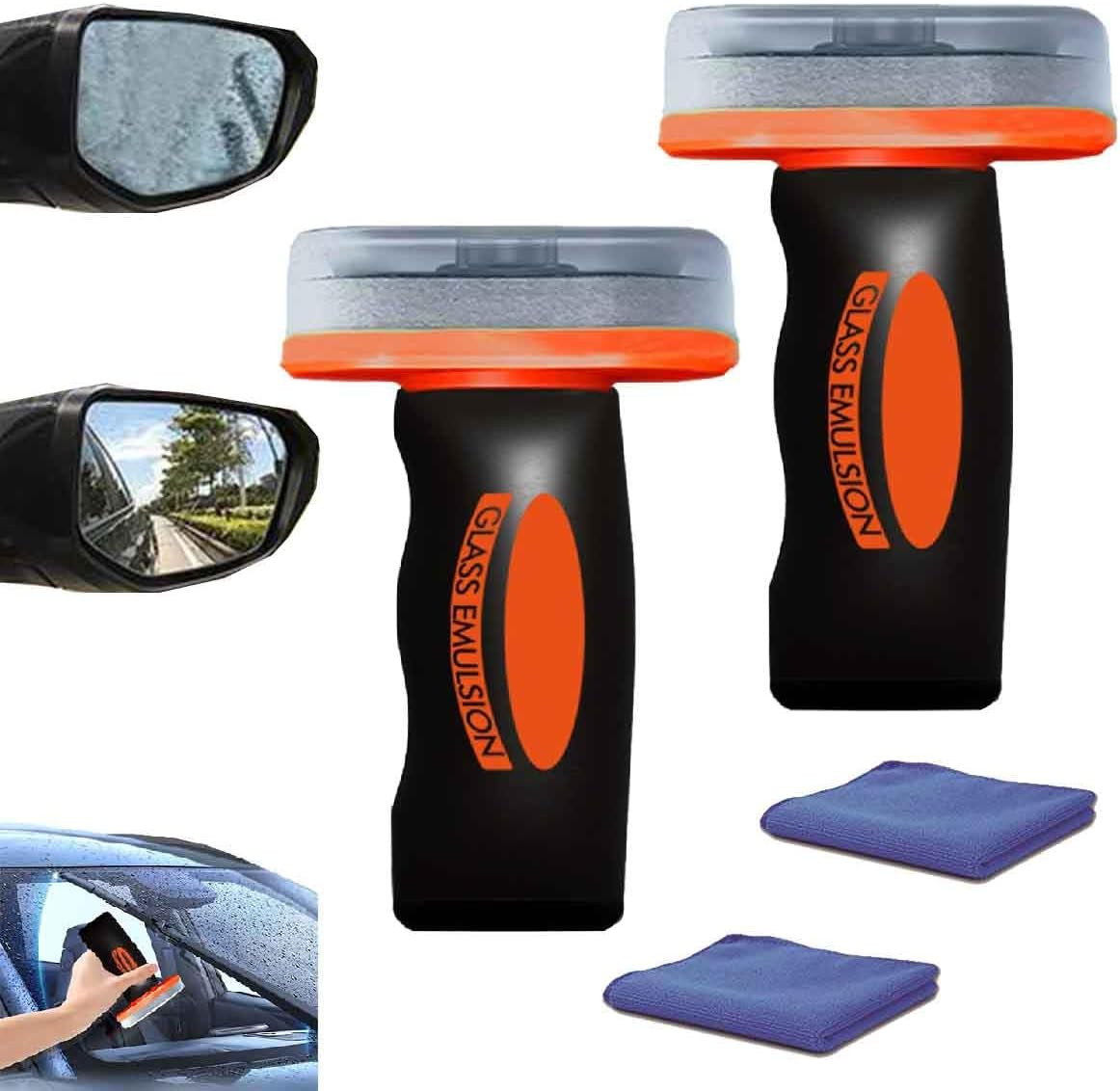 Spazzola Pulizia Della Pellicola Oleosa Auto,Detergente Portatile Emulsione Vetr