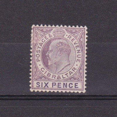 GIBRALTAR 1904, SG# 60a, CV £32, Chalk-surfaced paper, KEVII, MH