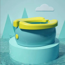 Portable Folding Travel Baby Toilet Pot Urinal for Children Multicolored