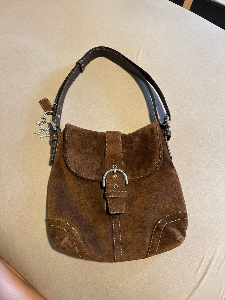 Coach y2k Flap Soho Hobo Bag Suede vtg 【公式通販】