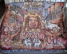 Dave Matthews Band Big Whiskey GrooGrux King Tapestry Throw Blanket 56×48 Fringe