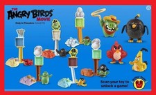2106 ANGRY BIRDS MOVIE McDonalds Happy Meal Toys COMPLETE SET of 10 NEW 8Ship