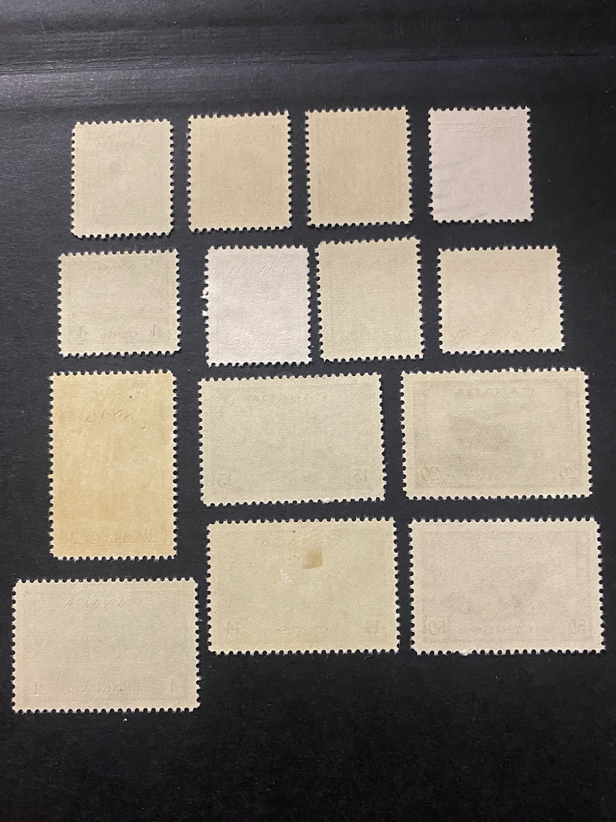 Canada #249-262 1942-43 George VI War Issue Set/14 MLH + 1 used