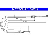 ATE 24.3727-0855.2 Seilzug, Feststellbremse