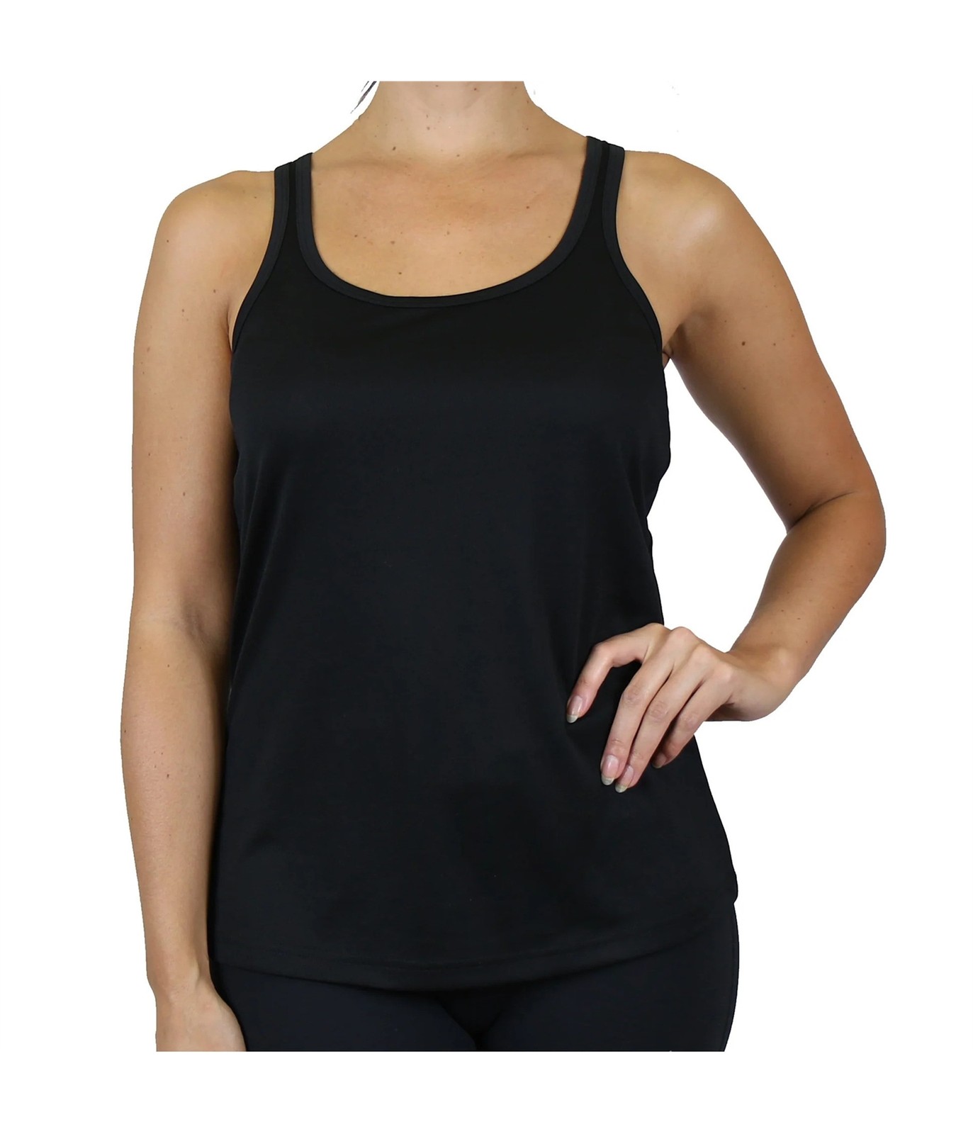 Мужская однотонная майка Harvic, черная, Маленький размер