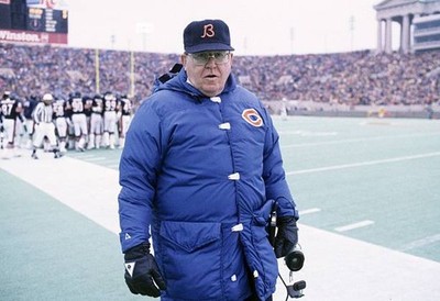 Chicago Bears defensive coordinator Buddy Ryan during game vs Detr- Old Photo 1
