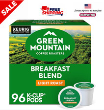 Green Mountain Coffee Breakfast Blend, Keurig K-Cup Pod, Light Roast, 96 Count