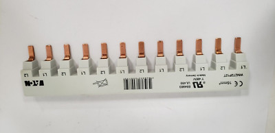 EATON WMZT2P12T BUS BAR, 16mm 2 POLE 480V, UL489 DIN RAIL MINI CIRCUIT ACC., NNB