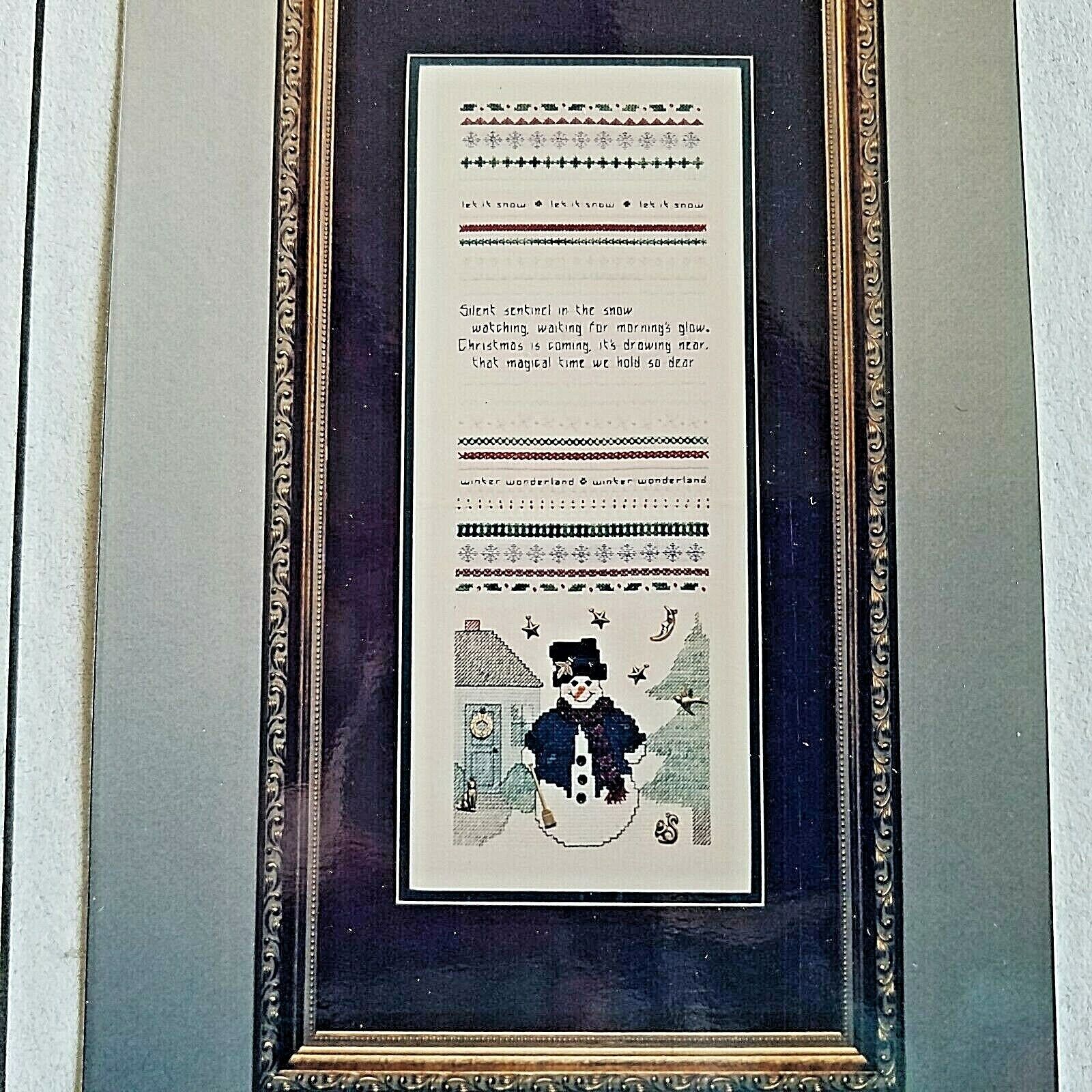 Snowman Sampler DKT Originals Counted Cross Stitch Chart Winter Christmas