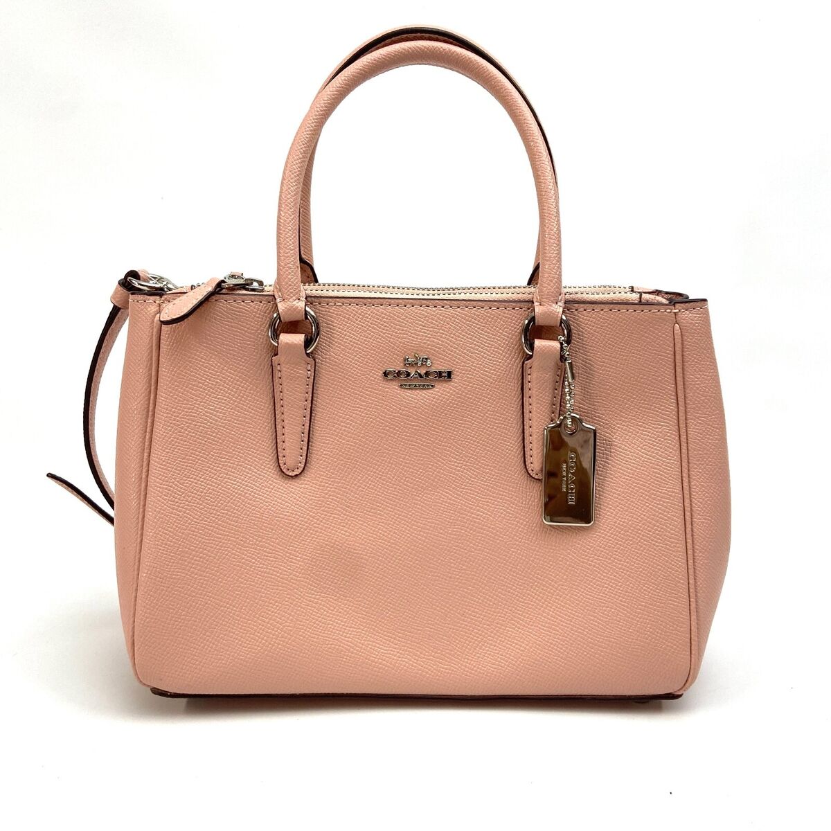 Coach F44962 Pink Petal Mini Surrey Carryall Bag Crossbody Coach F44962 Pink Petal Mini Surrey Carryall Bag Crossbody
