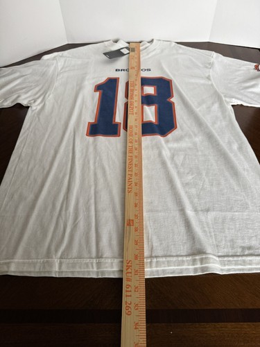 Camiseta Peyton Manning Denver Broncos #18 XL NFL Equipo Ropa Nueva Con Etiquetas - Imagen 8 de 9