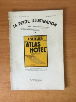 LA PETITE ILLUSTRATION n� 831 Th��tre n� 420 : ''ATLAS HOTEL'' Th��tre L'