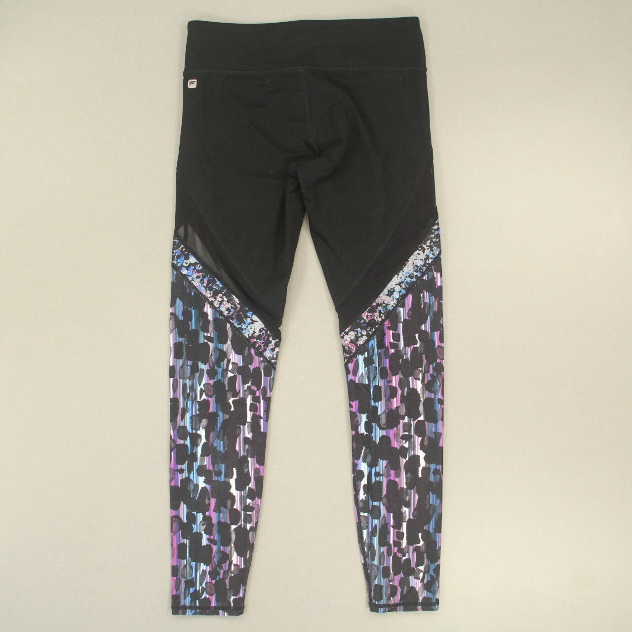 fabletics shear panel print exercise yoga pants leggings