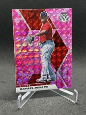 RAFAEL DEVERS Boston Red Sox - 2021 Panini Mosaic #66 PINK CAMO
