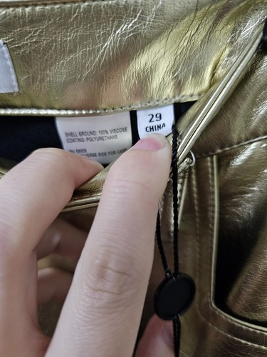 Gianni Bini Gold Pants NWT Size 29 - Picture 3 of 5