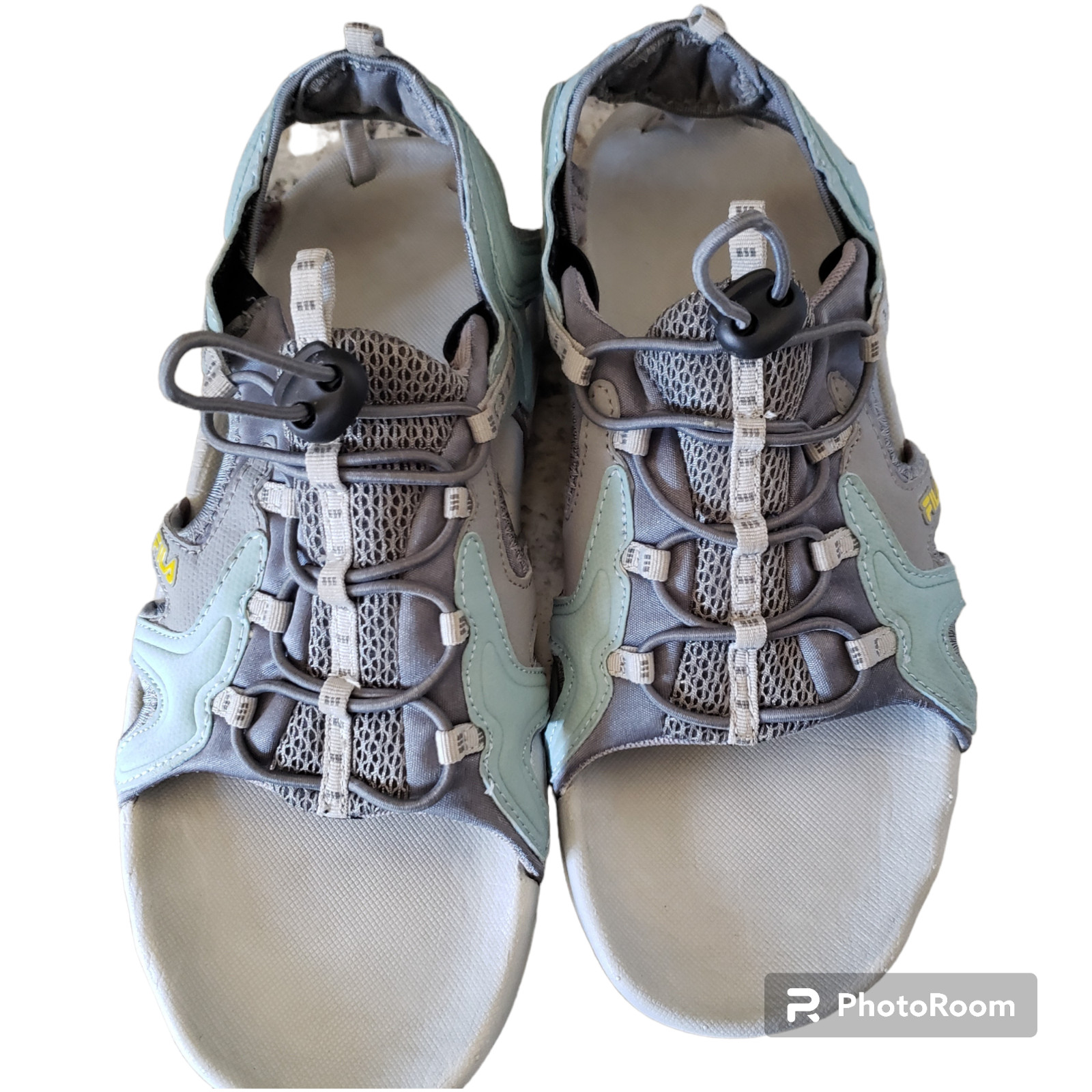 Sandalias Fila Mujer con Cierre elástico Ajustable, Plantillas Acolchadas Talla 8