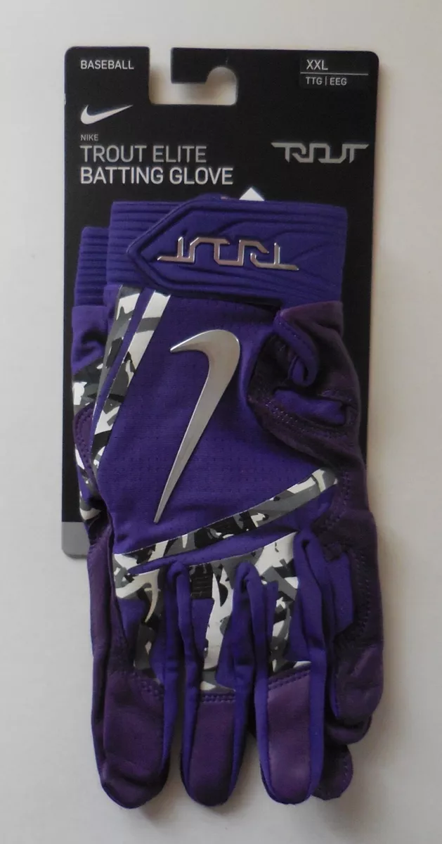 Purple nike 2024 batting gloves