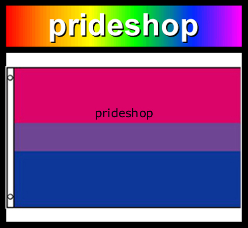 Bisexual Flag 3 feet x 5 feet Brass Eyelets Polyester Bi Sexual Pride #402 - Bild 1 von 2