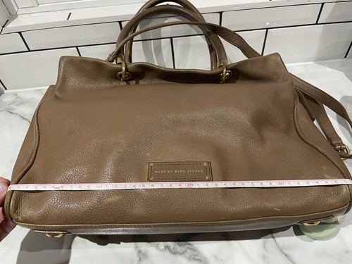 Marc by Marc Jacobs Too Hot To Handle Large Leather Tote Bag Praline Brown - Picture 6 of 22