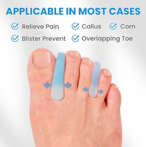 Gel Toe Separators for Bunion Relief– Toe Straightener for Corn, Blister Prevent - Picture 3 of 6