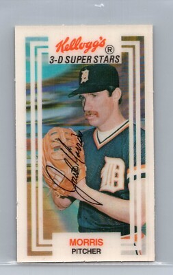 1983 Kellogg's 3-D Super Stars #35 Jack Morris - HOF NM *TEXCARDS*