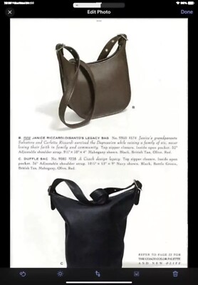 COACH Vintage Janice Ricardi-Desantos Legacy Crossbody Bag Purse