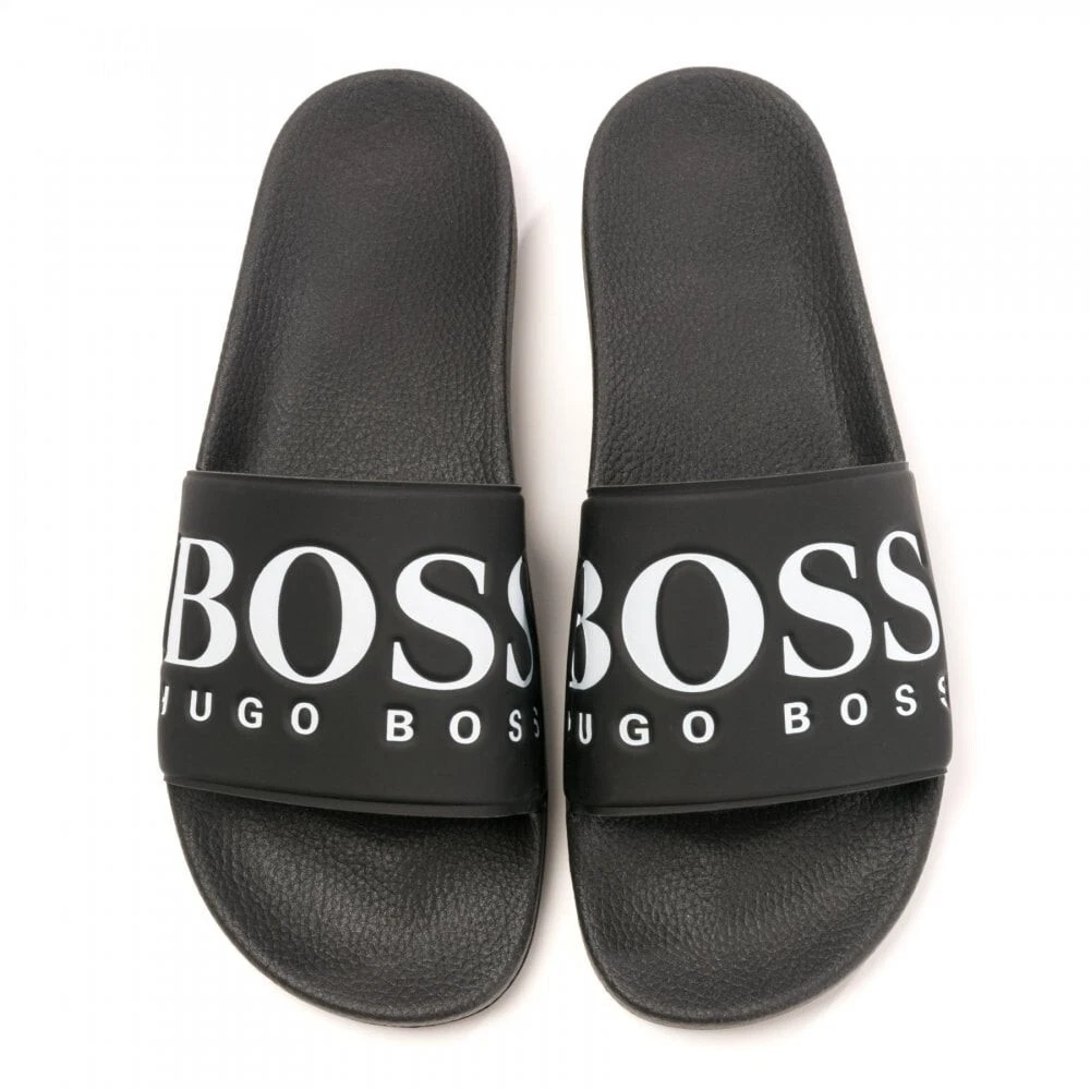 Hugo boss men's solar slide best sale sandal