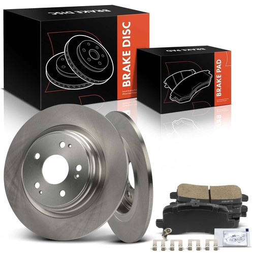 Rear Drilled Rotors + Ceramic Brake Pads 313.1mm For Acura MDX - Foto 3