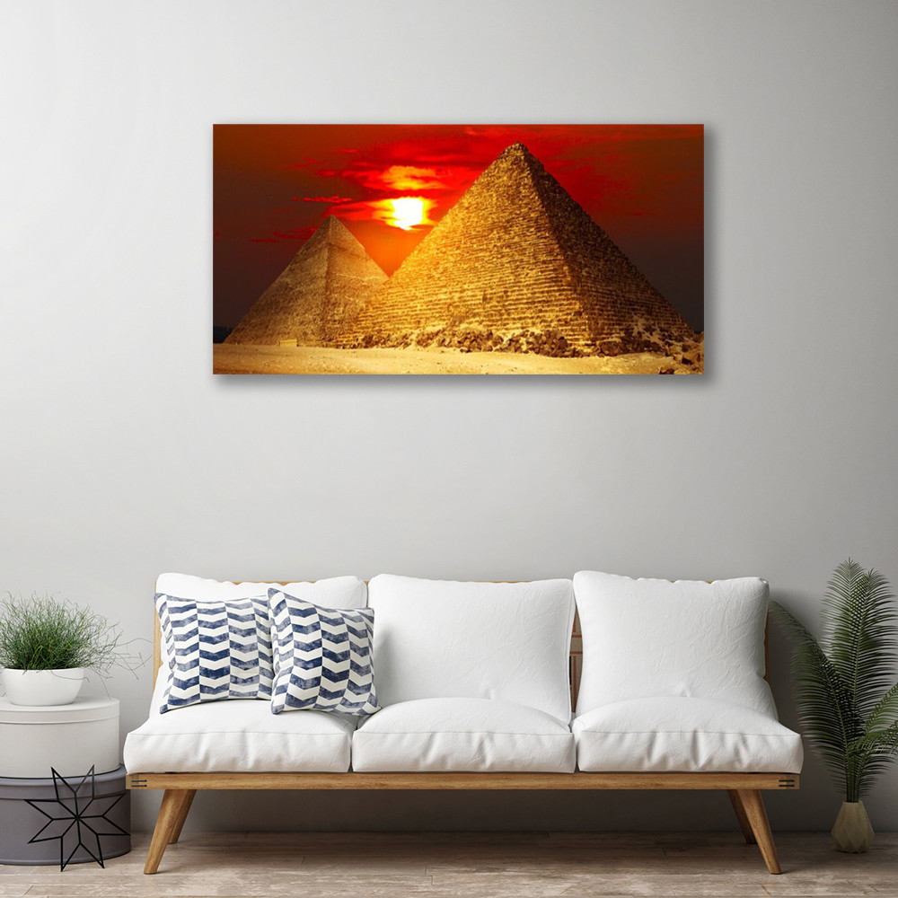 Image tableau impression 100x50 architecture pyramides grand format pour déco murale moderne - 2