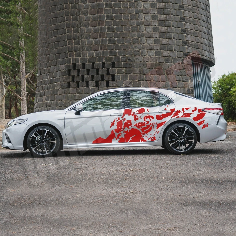 Diseño Pesadilla Para Toyota Camry SE XSE XLE TRD Altis Calcomanía Pegatina Calavera Vinilo Foto 3 de 4