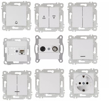 Schalterprogramm Unterputz VDE Steckdosen Schalter Rahmen Mutlusan Rita