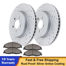 345mm Front Drilled Rotors + Brake Pads for Dodge Charger Challenger Magnum 300