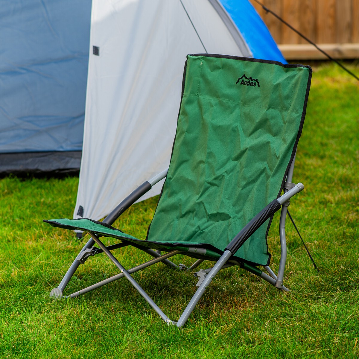 Portable Folding Camping Chair Outdoor Garden Picnics Camping Fishing – BD Bargains - View #3