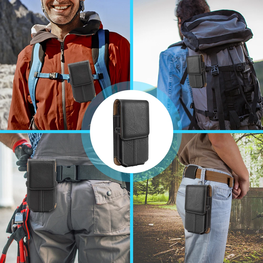Tactical Waist Belt Bag with Metal Clip Holster for Cell Phone