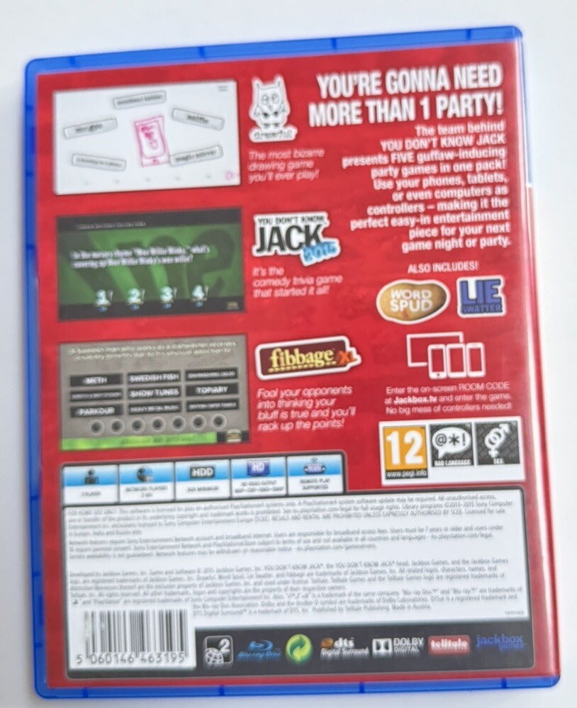 THE JACKBOX PARTY PACK PS4 UK GAME VGC *FREE UK POST* eBay