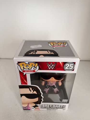 Figura De Lucha Libre WWF Bret Hart Funko Pop Vinyl Serie #25 En Caja - Imagen 2 de 8